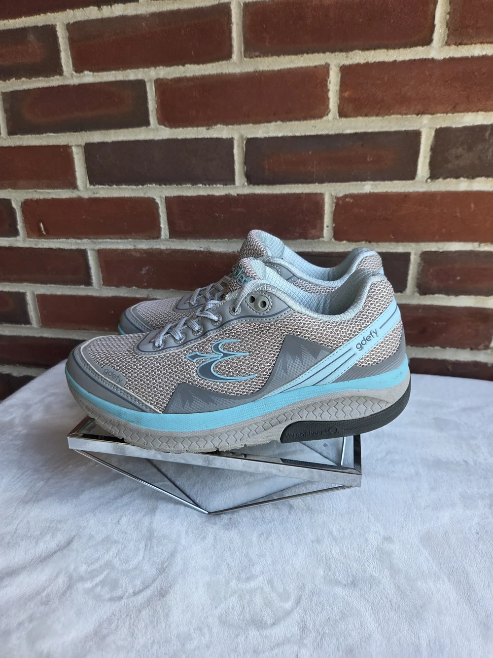 Gravity Defyer GDEFY VersoShock Walking Shoes Gray Blue Women's US 9